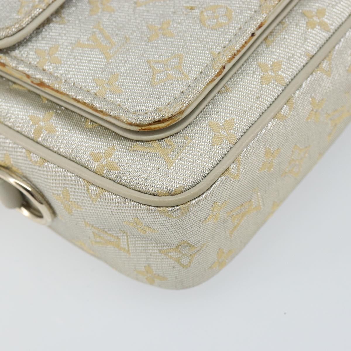 Louis Vuitton LOUIS VUITTON Monogram Shine McKenna Shoulder Bag Gold M92363 LV Authentic hk3048