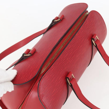 Louis Vuitton LOUIS VUITTON Epi Soufflot Hand Bag Red M52227 LV Authentic mr1713V