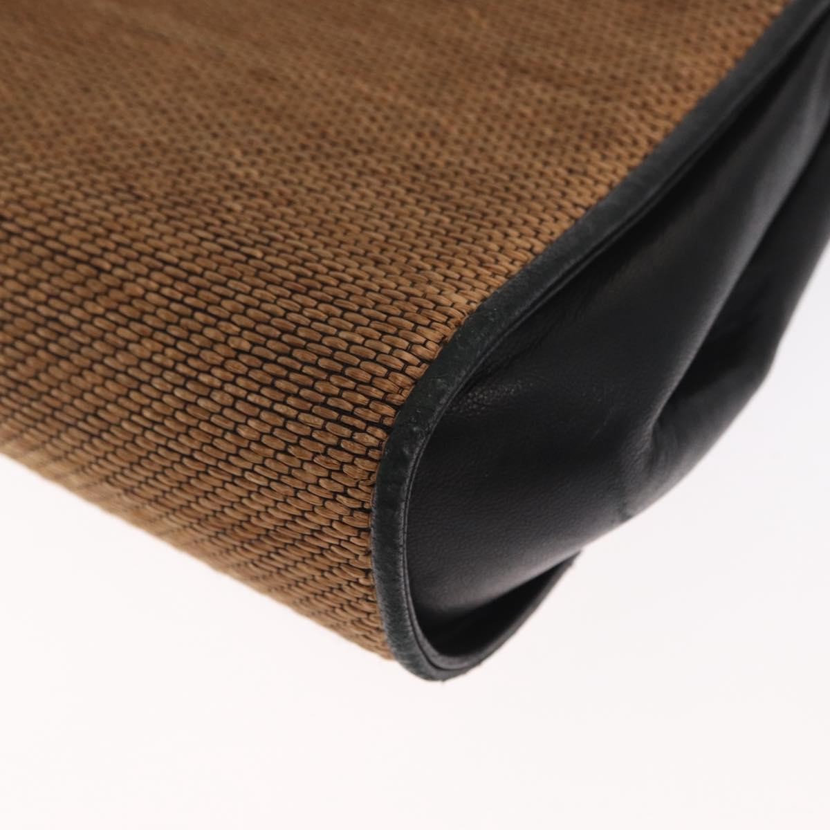 Gucci GUCCI Shoulder Bag Canvas Gold Brown Authentic ka1072