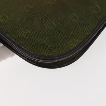 Dior Christian Dior Shoulder Bag Nylon Khaki Gold Authentic 151997