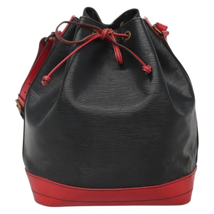 Louis Vuitton LOUIS VUITTON Epi Noe Shoulder Bag Bicolor Black Red M44017 LV Authentic 127971