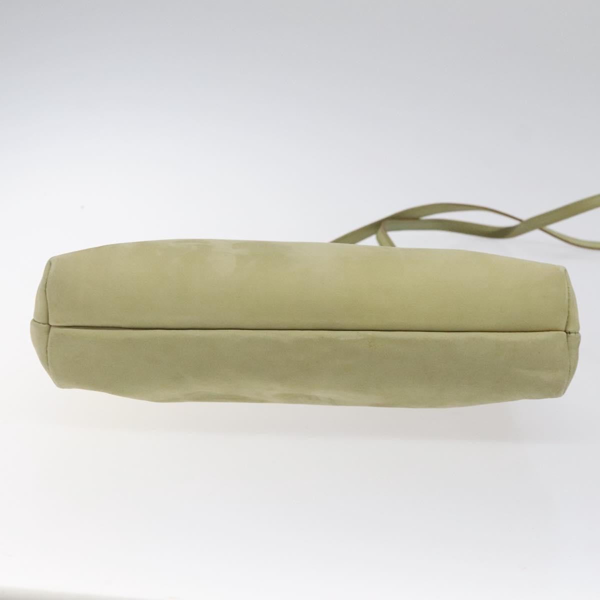 Salvatore Ferragamo Salvatore Ferragamo Shoulder Bag Suede Green Gold Authentic bs25782