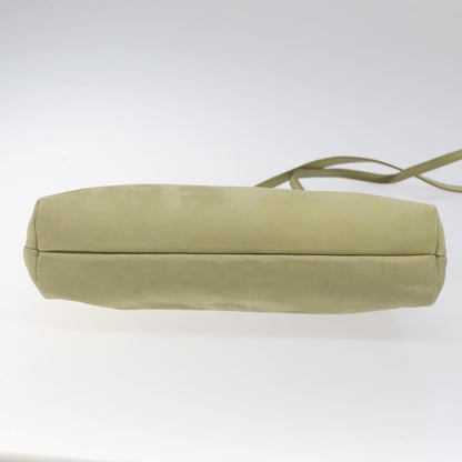 Salvatore Ferragamo Salvatore Ferragamo Shoulder Bag Suede Green Gold Authentic bs25782