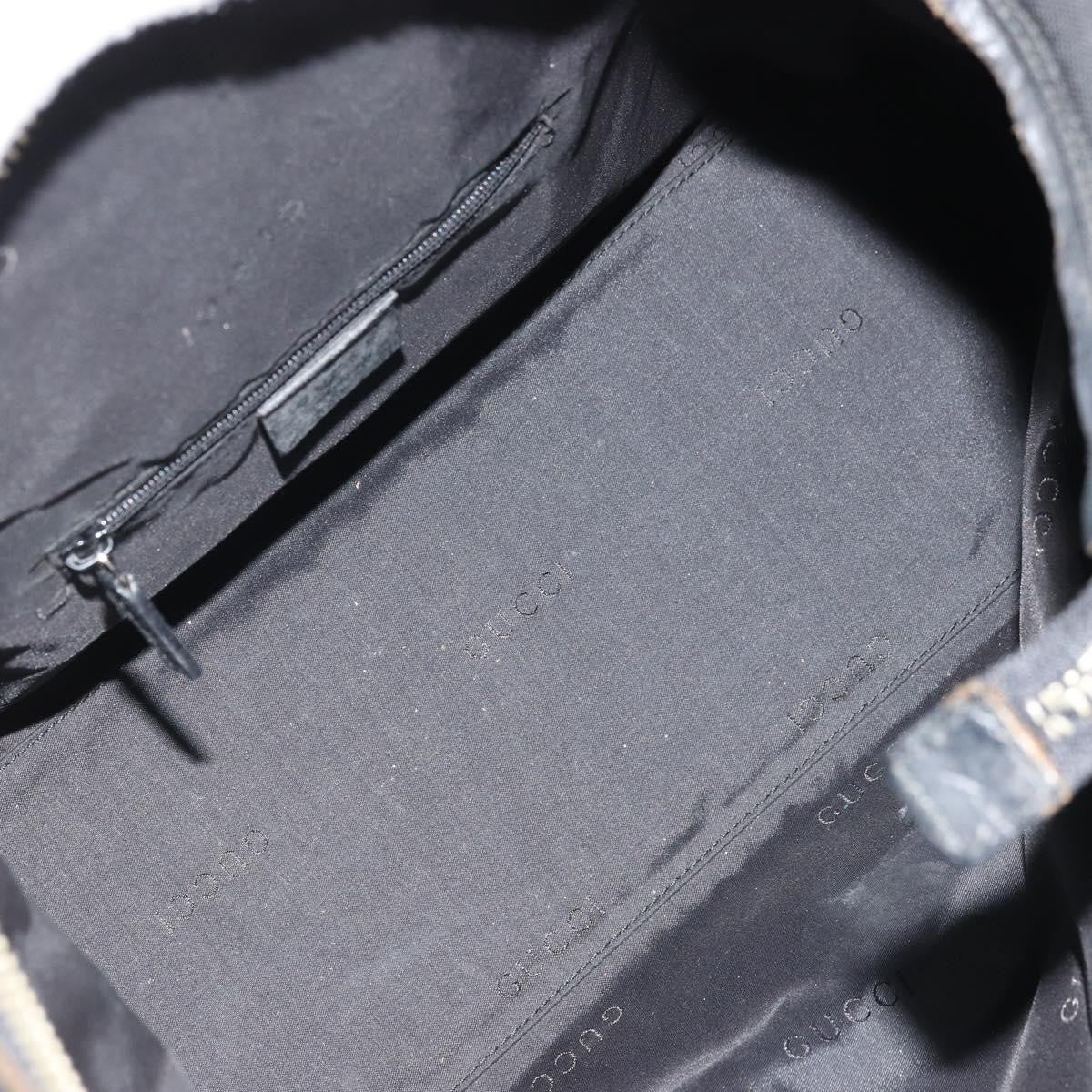 Gucci GUCCI Shoulder Bag Nylon Black Silver 001 1955 3444 Authentic 175342