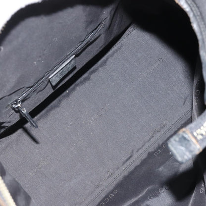 Gucci GUCCI Shoulder Bag Nylon Black Silver 001 1955 3444 Authentic 175342