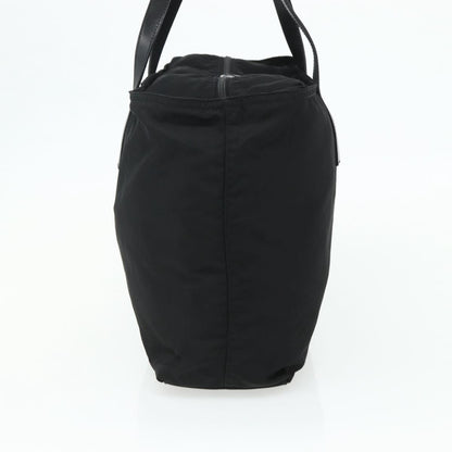 Prada PRADA Tote Bag Nylon Black Silver Authentic ep14252