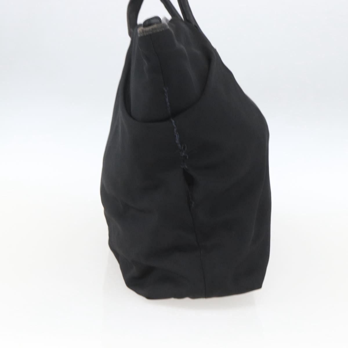 Gucci GUCCI Tote Bag Nylon Black Silver 002 2123 0455 Authentic gh1622