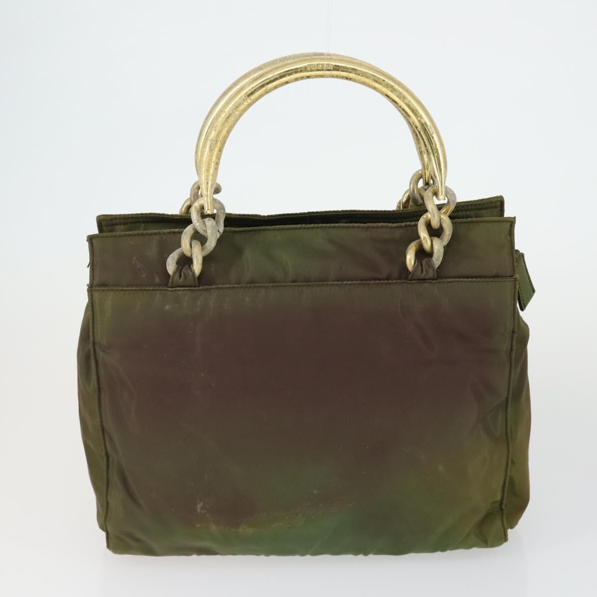 Prada PRADA Shoulder Bag Nylon 3 Set Khaki Black Authentic 165124