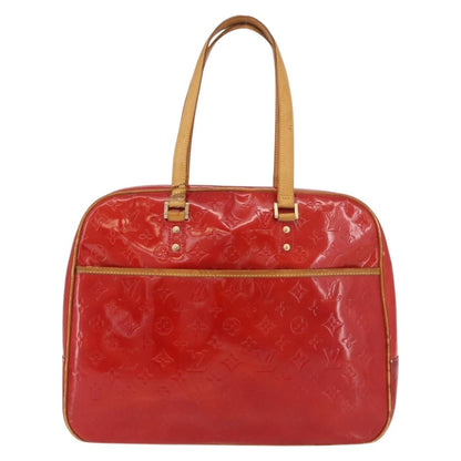 Louis Vuitton LOUIS VUITTON Monogram Vernis Sutton Hand Bag Red Rouge M91080 LV Authentic bs34724