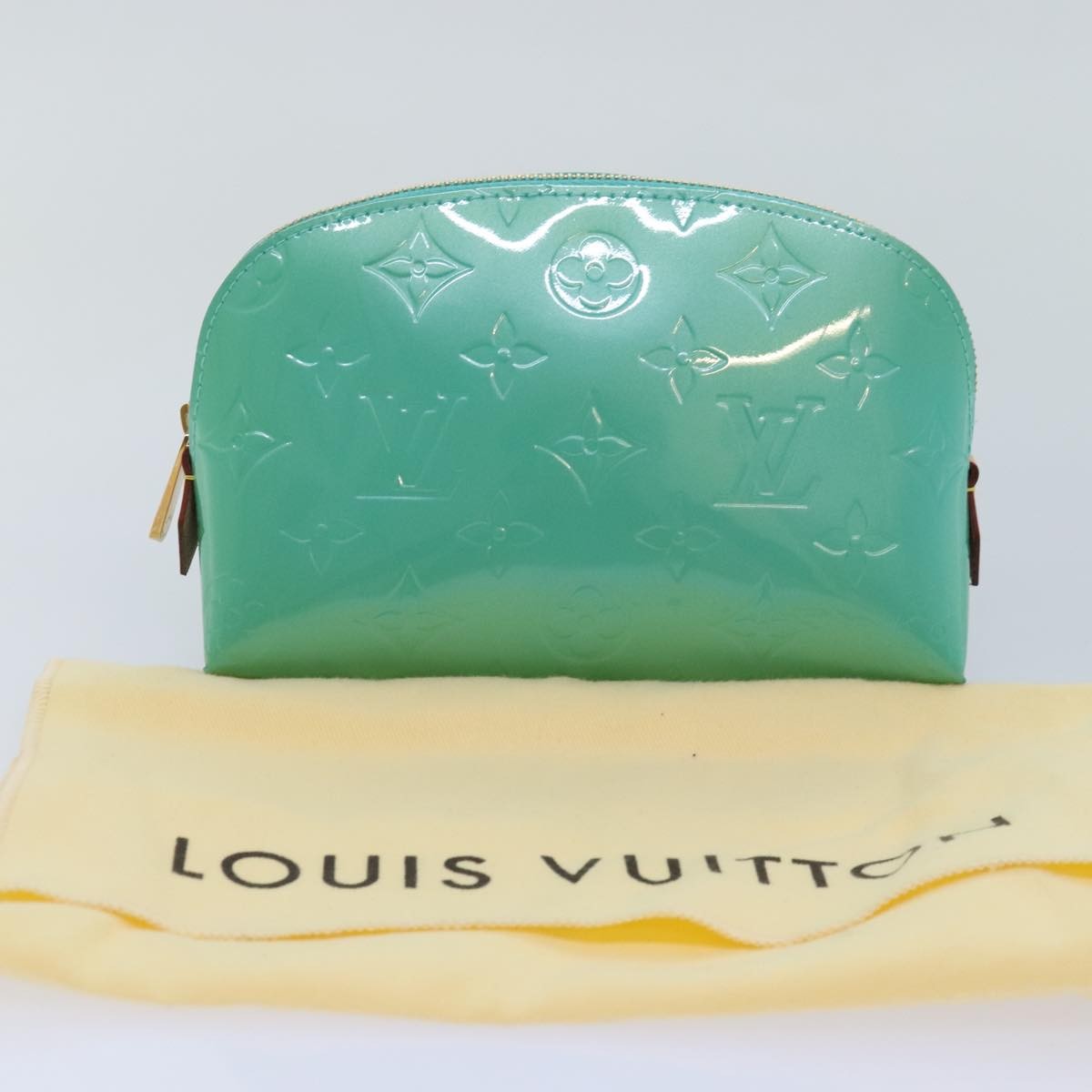 Louis Vuitton LOUIS VUITTON Monogram Vernis Pochette CosmeticPouch Tyu Luco Words Authentic 91172V Bag