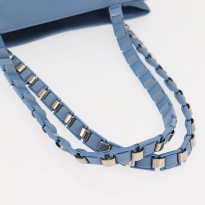 Salvatore Ferragamo Salvatore Ferragamo Tote Bag Canvas Blue Silver Authentic BA7336