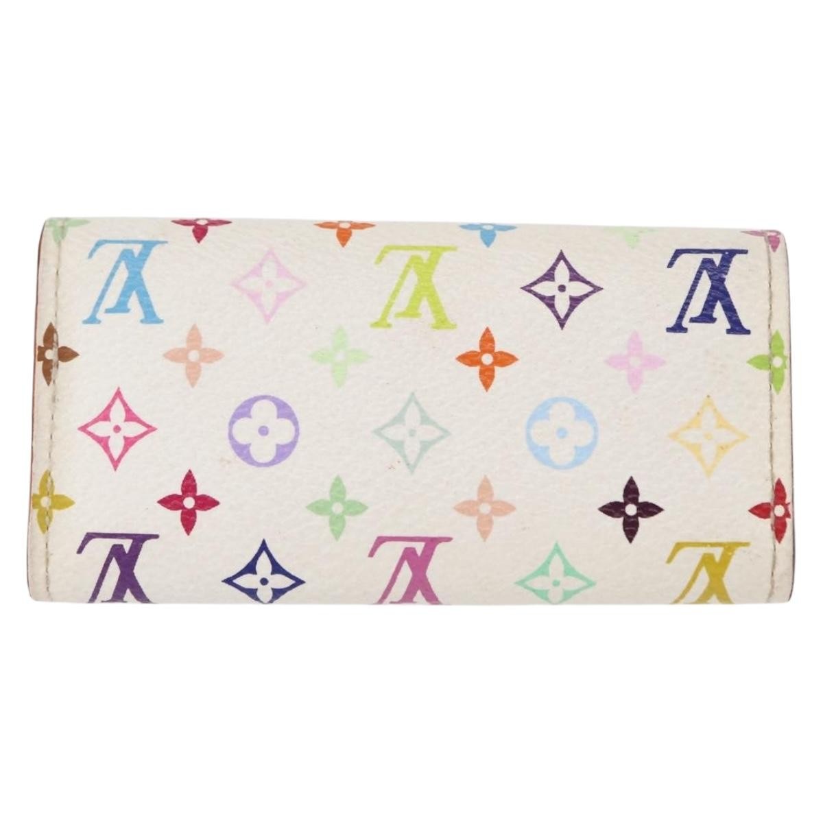 Louis Vuitton LOUIS VUITTON Monogram Multicolor Multicles 4 Key Case White M93731 Authentic 153417 Bag