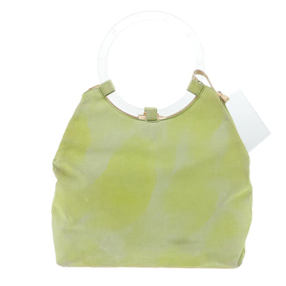 Celine CELINE Hand Bag Suede Green Authentic 53736V
