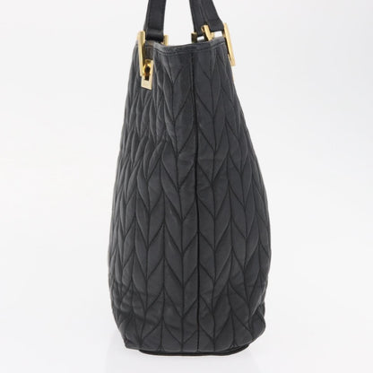 Gucci GUCCI Tote Bag Leather Black Gold 002 1099 Authentic 166099