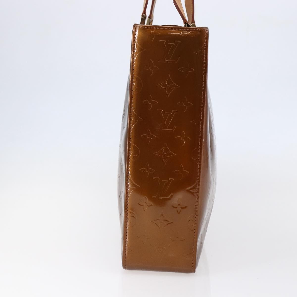 Louis Vuitton LOUIS VUITTON Monogram Vernis Columbus Tote Bag Bronze M91134 LV Authentic 145167