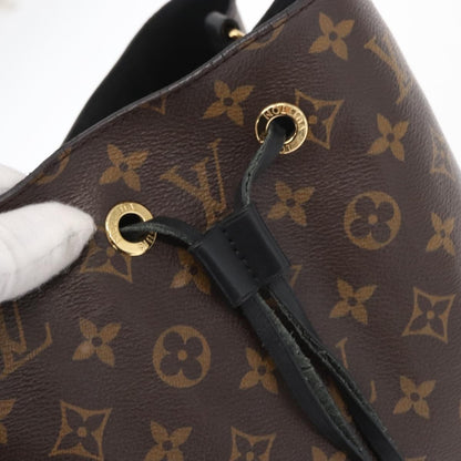 Louis Vuitton LOUIS VUITTON Monogram Neonoe Shoulder Bag Black M44020 LV Authentic ka1907