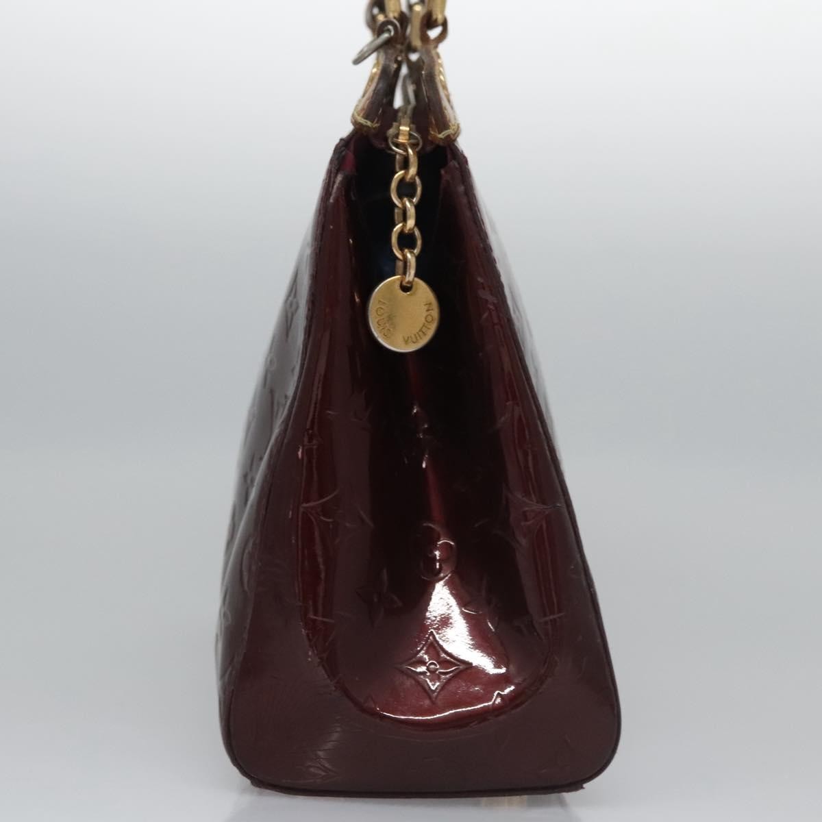 Louis Vuitton LOUIS VUITTON Vernis Blair MM Hand Bag 2way Rouge Favist M91690 LV Authentic EC506
