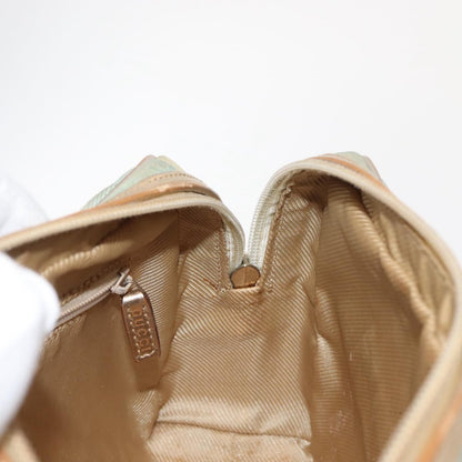 Gucci GUCCI GG Canvas Hand Bag Peppermint Gold 000 0852 Authentic 146975