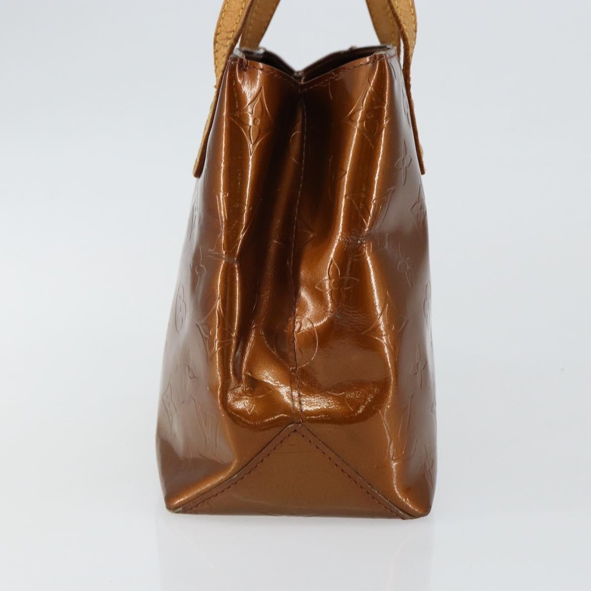 Louis Vuitton LOUIS VUITTON Monogram Vernis Reade PM Hand Bag Bronze M91146 LV Authentic BA6257