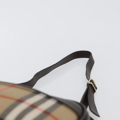 Burberrys Burberrys Nova Check Shoulder Bag Canvas Beige Gold Authentic 172933