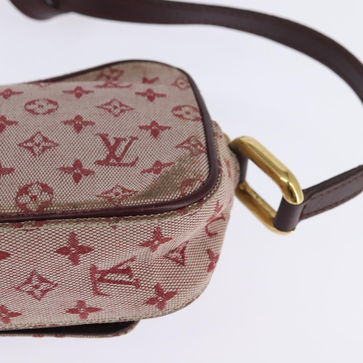 Louis Vuitton LOUIS VUITTON Monogram Mini Juliet MM Shoulder Bag Red M92219 LV Authentic 145345