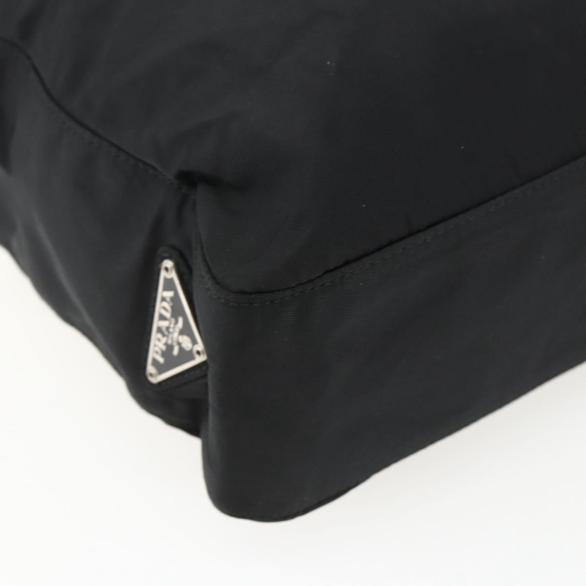 Prada PRADA Chain Shoulder Bag Nylon Black Authentic 170424