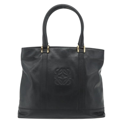 Loewe LOEWE Anagram Tote Bag Leather Black Gold Authentic 162466