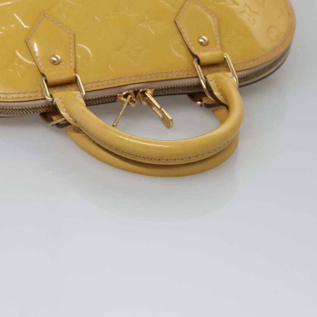 Louis Vuitton LOUIS VUITTON Monogram Vernis Alma PM Hand Bag 2way Dunne M90170 LV Authentic KD187