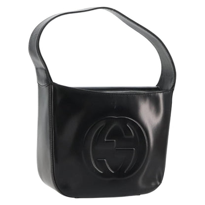 Gucci GUCCI Soho Hand Bag Patent leather Black Silver 007 0249 Authentic 182478