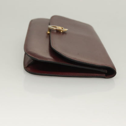 Celine CELINE Macadam Canvas Pouch Clutch Bag 2 Set Brown Authentic yk18950