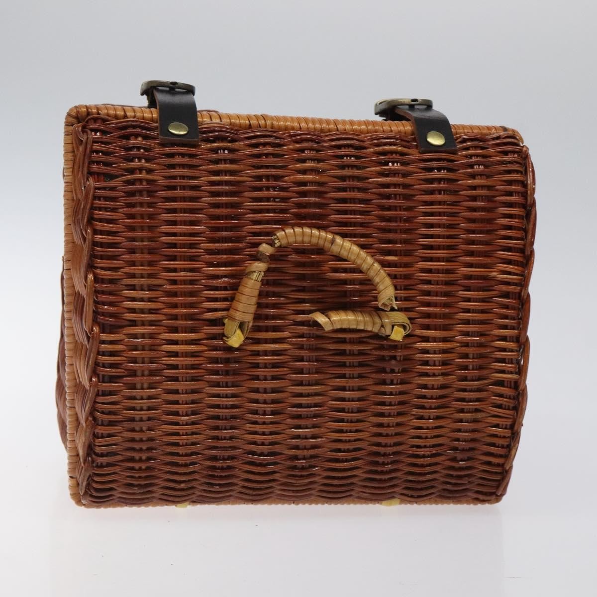 Givenchy GIVENCHY Hand Bag Raffia Brown Authentic BD1504