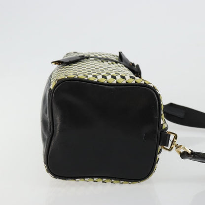 Prada PRADA Shoulder Bag Leather Yellow Gold Authentic bs35156