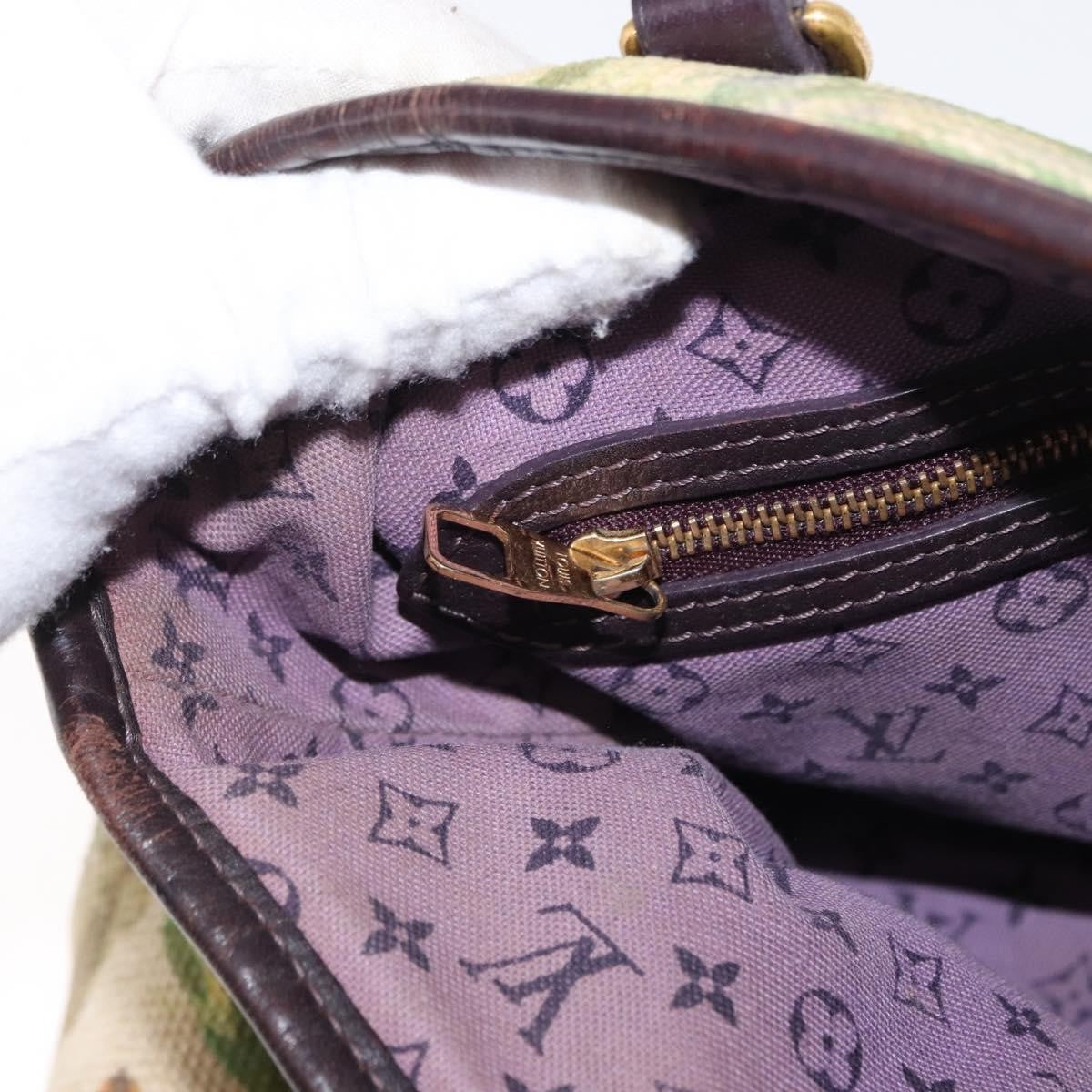 Louis Vuitton LOUIS VUITTON Eyeall Cabas PM Promenade Bag Canvas Purple M93771 LV Authentic 162827