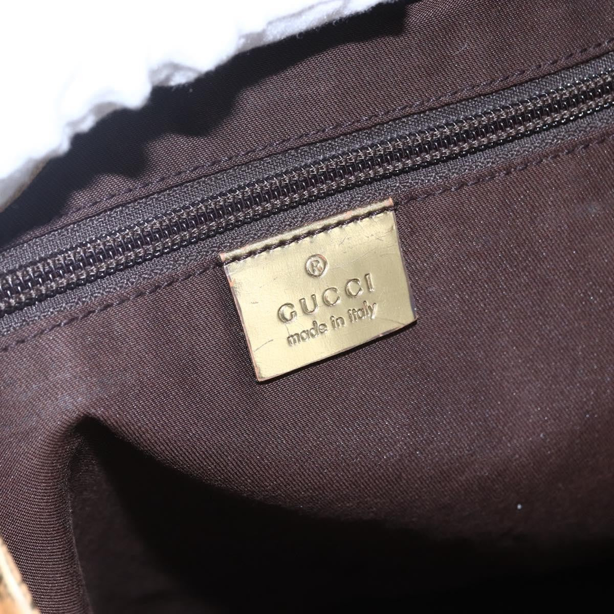 Gucci GUCCI GG Canvas Sherry Line Tote Bag Beige Pink 131231 Authentic 153359