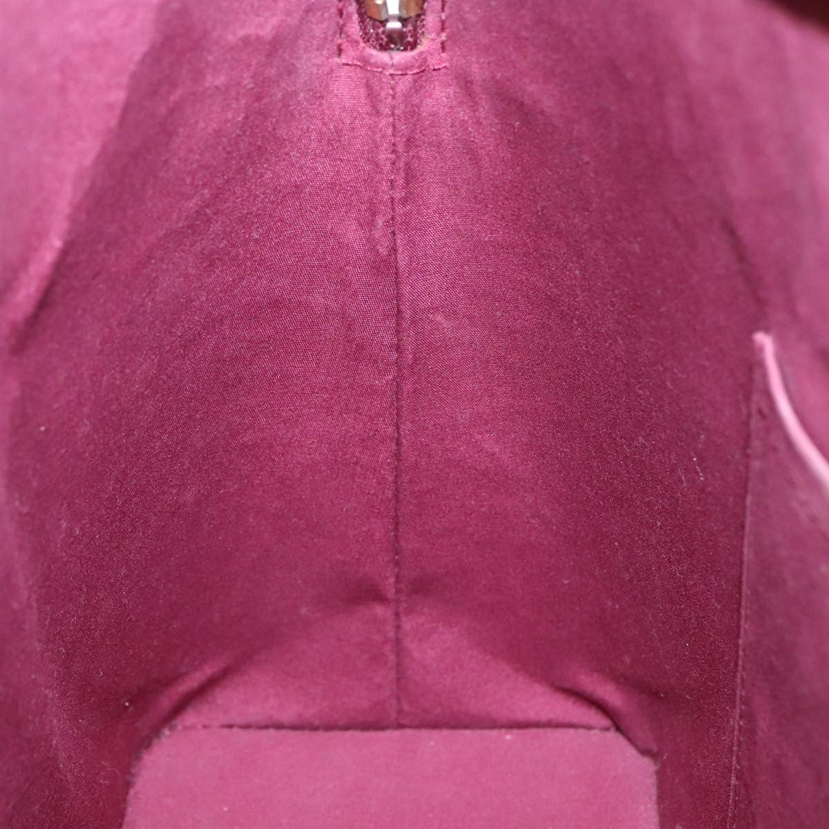 Louis Vuitton LOUIS VUITTON Monogram Vernis Avalon zip Hand Bag Amarante M91594 LV Authentic mr482