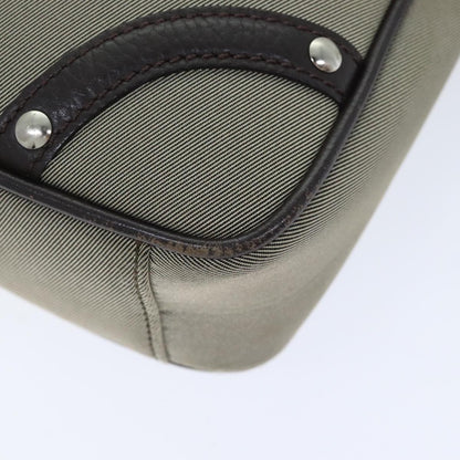 Burberry BURBERRY Nova Check Shoulder Bag Nylon Leather Gray Beige Silver Authentic 92799