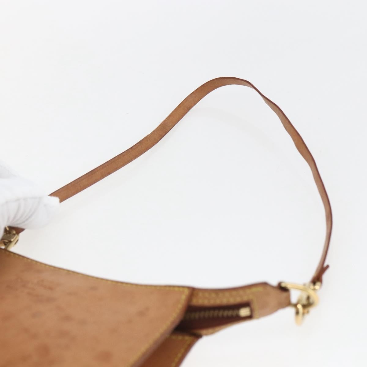 Louis Vuitton LOUIS VUITTON Nomad Cabas Amble PM Pouch Leather Beige M92502 LV Authentic 168227 Bag