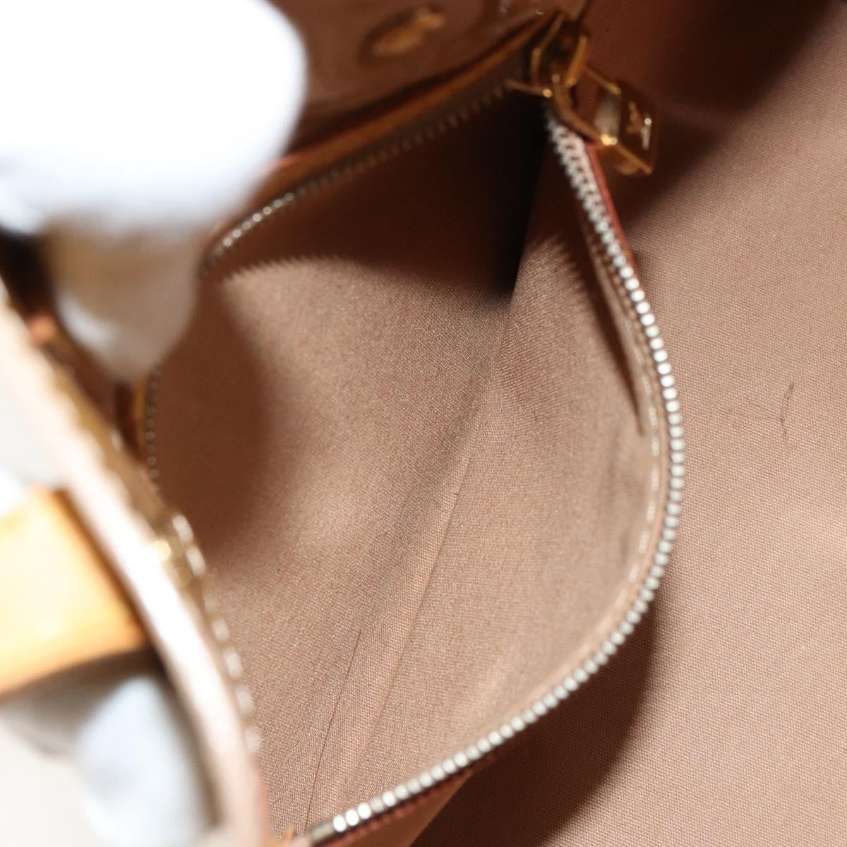 Louis Vuitton LOUIS VUITTON Monogram Vernis Reade PM Hand Bag Noisette M91334 LV Authentic BA12809