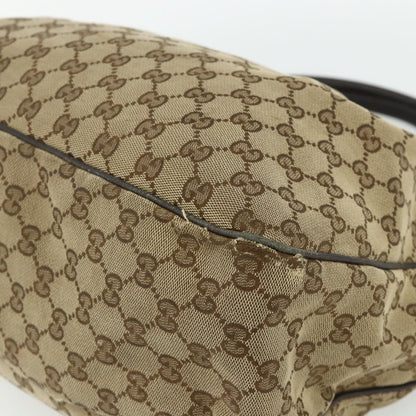 Gucci GUCCI GG Canvas Tote Bag Beige Gold 296835 Authentic 178263