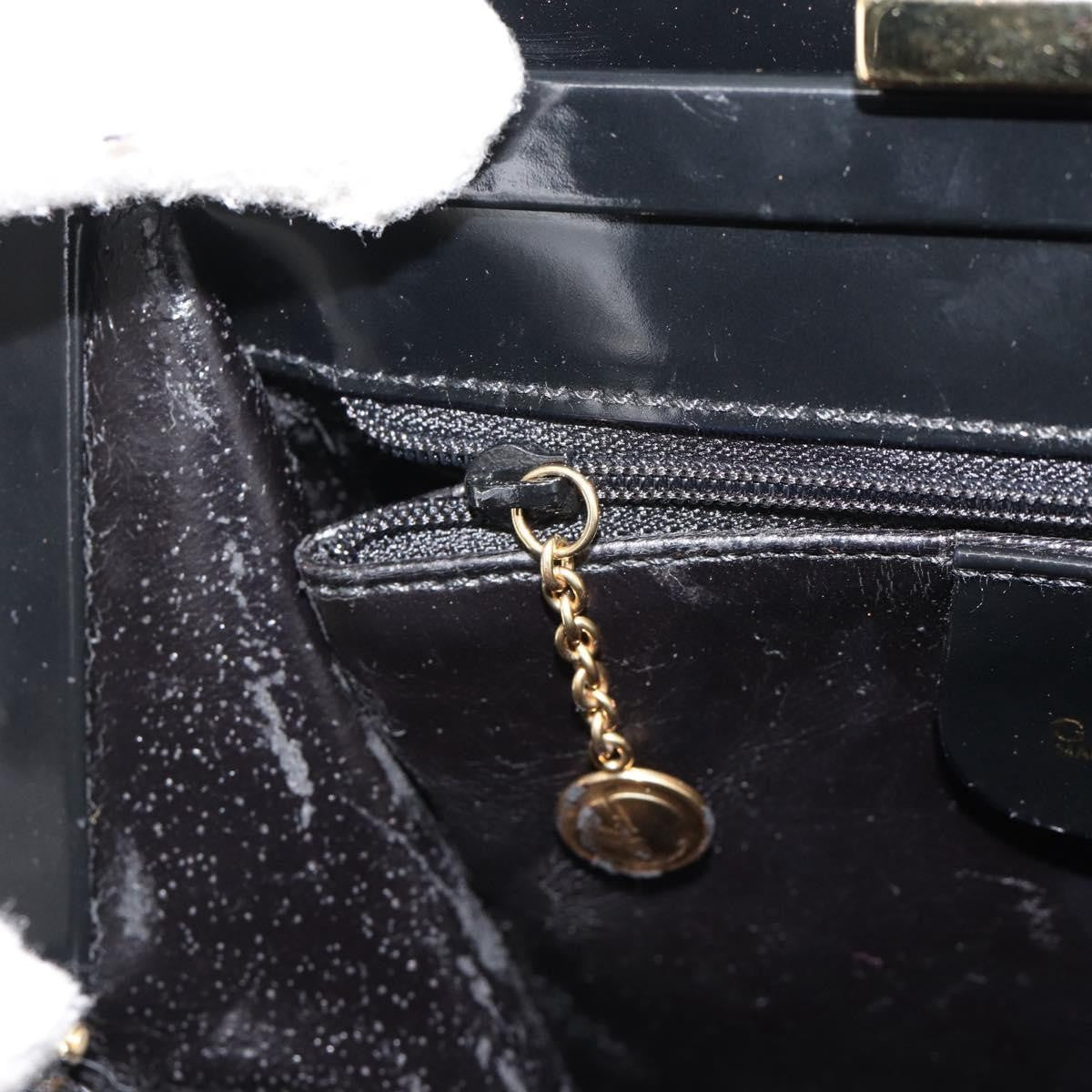 Gucci GUCCI Tote Bag Patent leather Black Gold 001 781 1735 Authentic bs35287