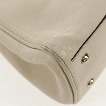 Gucci GUCCI Soho Shoulder Bag Leather 2way White Authentic ki5995