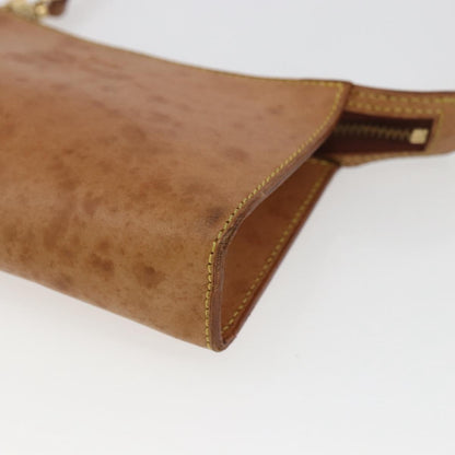 Louis Vuitton LOUIS VUITTON Nomad Cabas Amble PM Pouch Leather Beige M92502 LV Authentic 168227 Bag