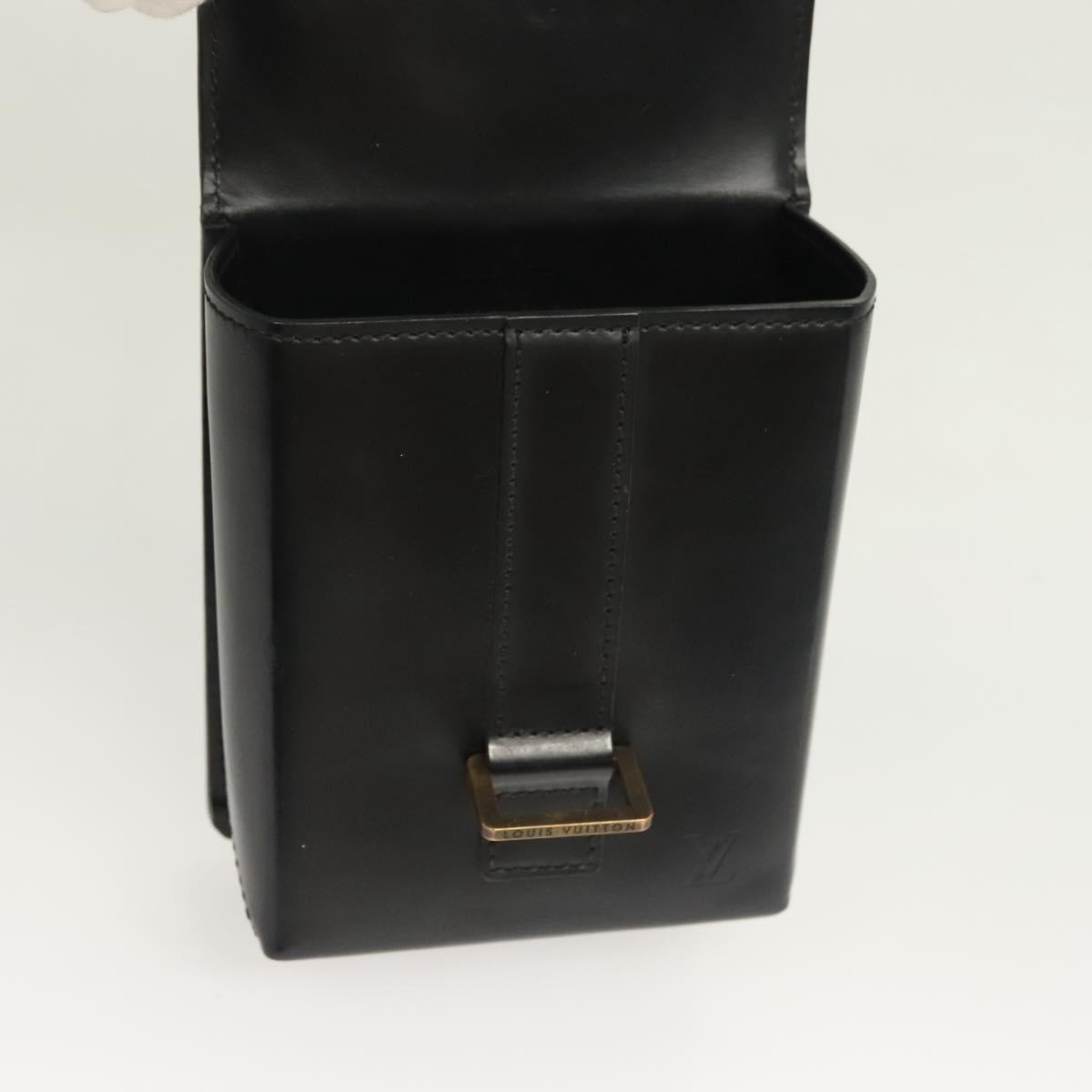 Louis Vuitton LOUIS VUITTON Pister Shoulder Bag Leather Black M92222 LV Authentic bs26496