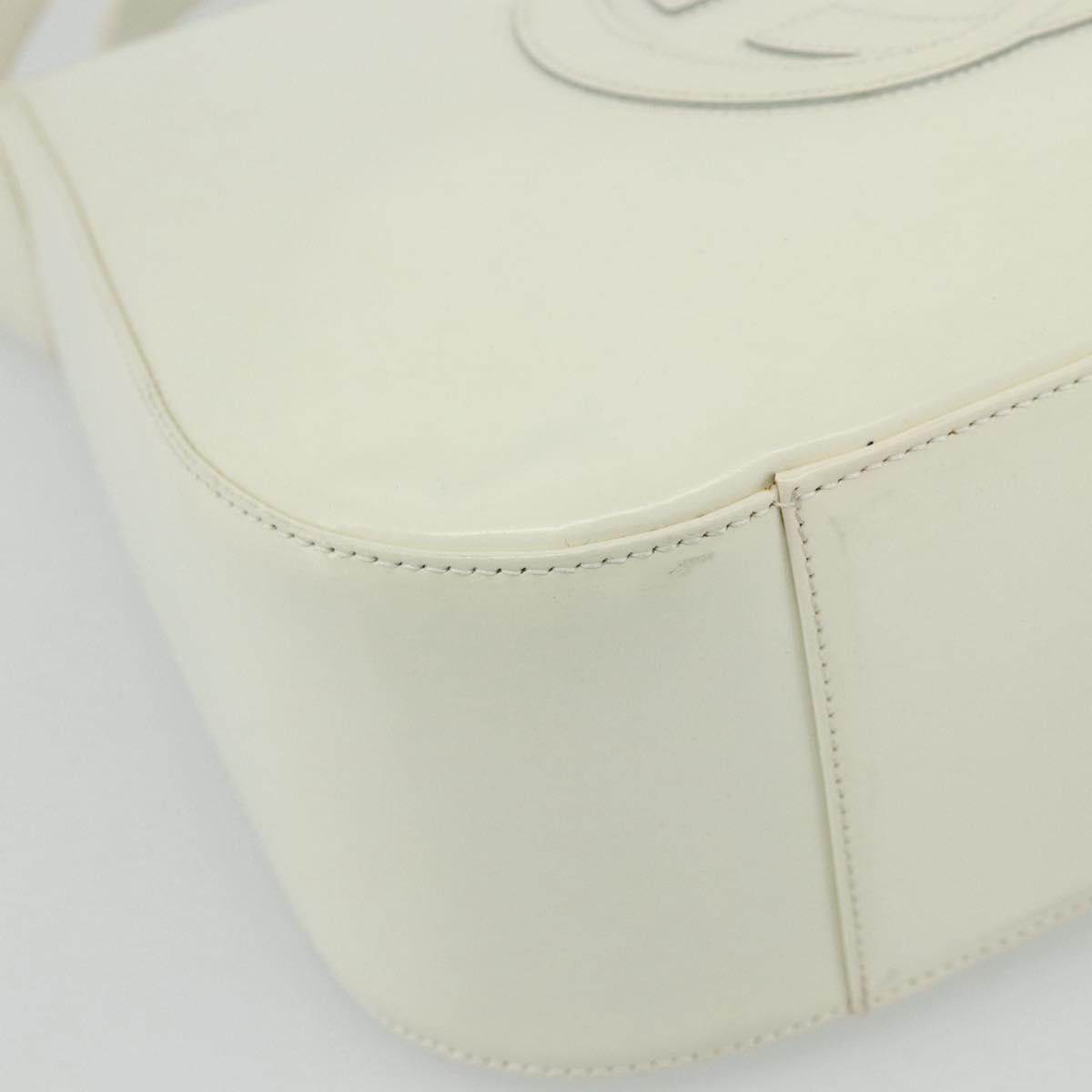 Gucci GUCCI Shoulder Bag Enamel White 001 1364 1703 Authentic ti3860