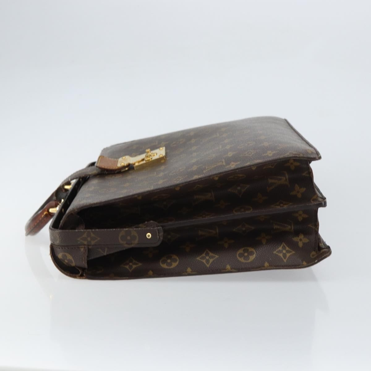 Louis Vuitton LOUIS VUITTON Monogram Serviette Fermoir Business Bag M53305 LV Authentic bs32001