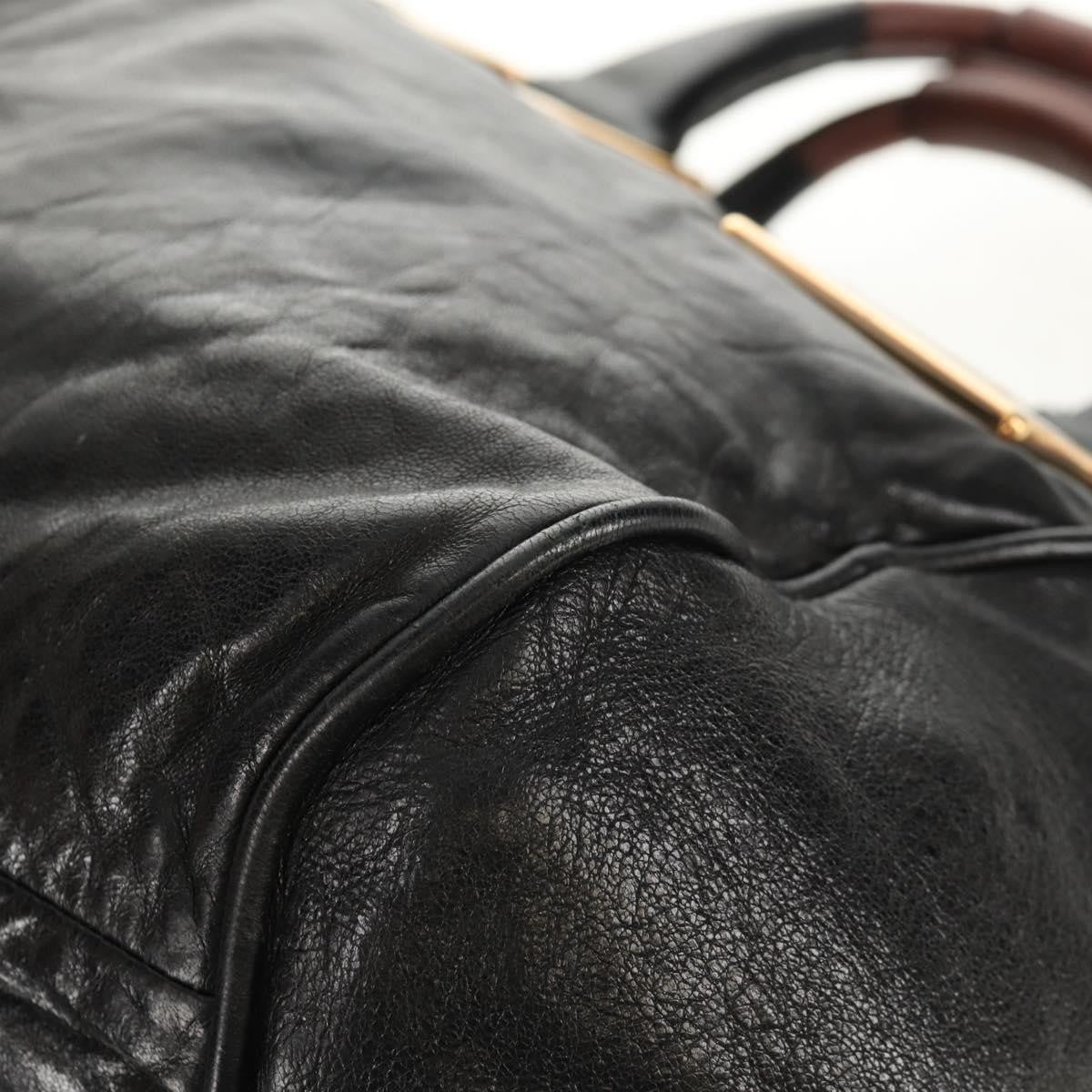 Chloé Chloé Chloe Etel Hand Bag Leather 2way Black Authentic BA6838
