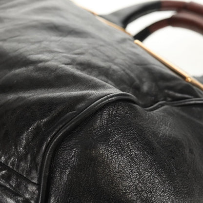 Chloé Chloé Chloe Etel Hand Bag Leather 2way Black Authentic BA6838