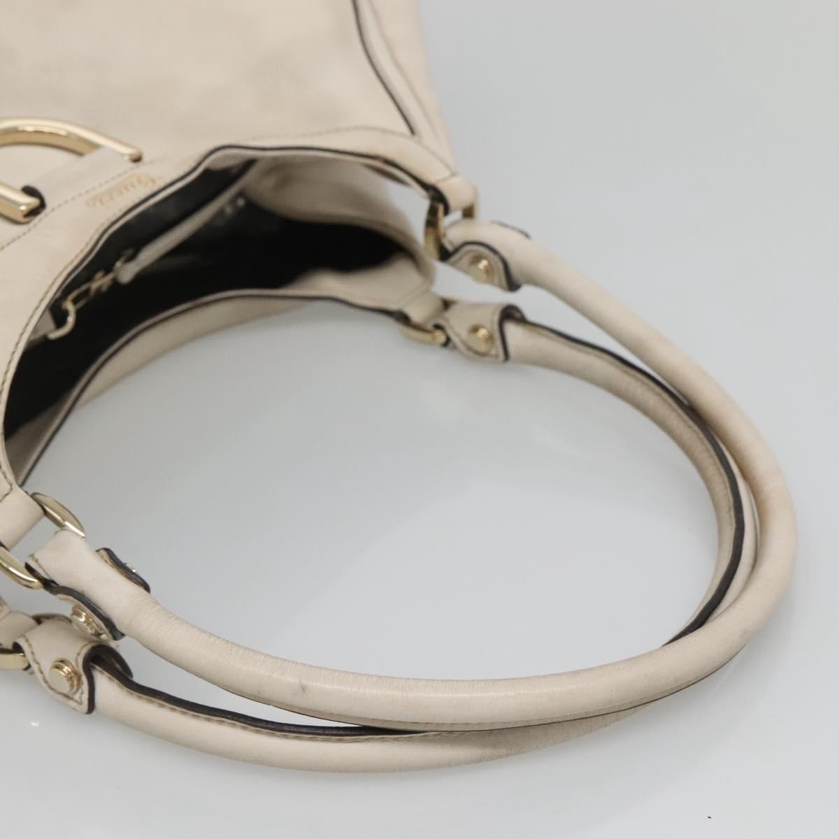 Gucci GUCCI Tote Bag Leather Ivory Gold 189835 Authentic 135191