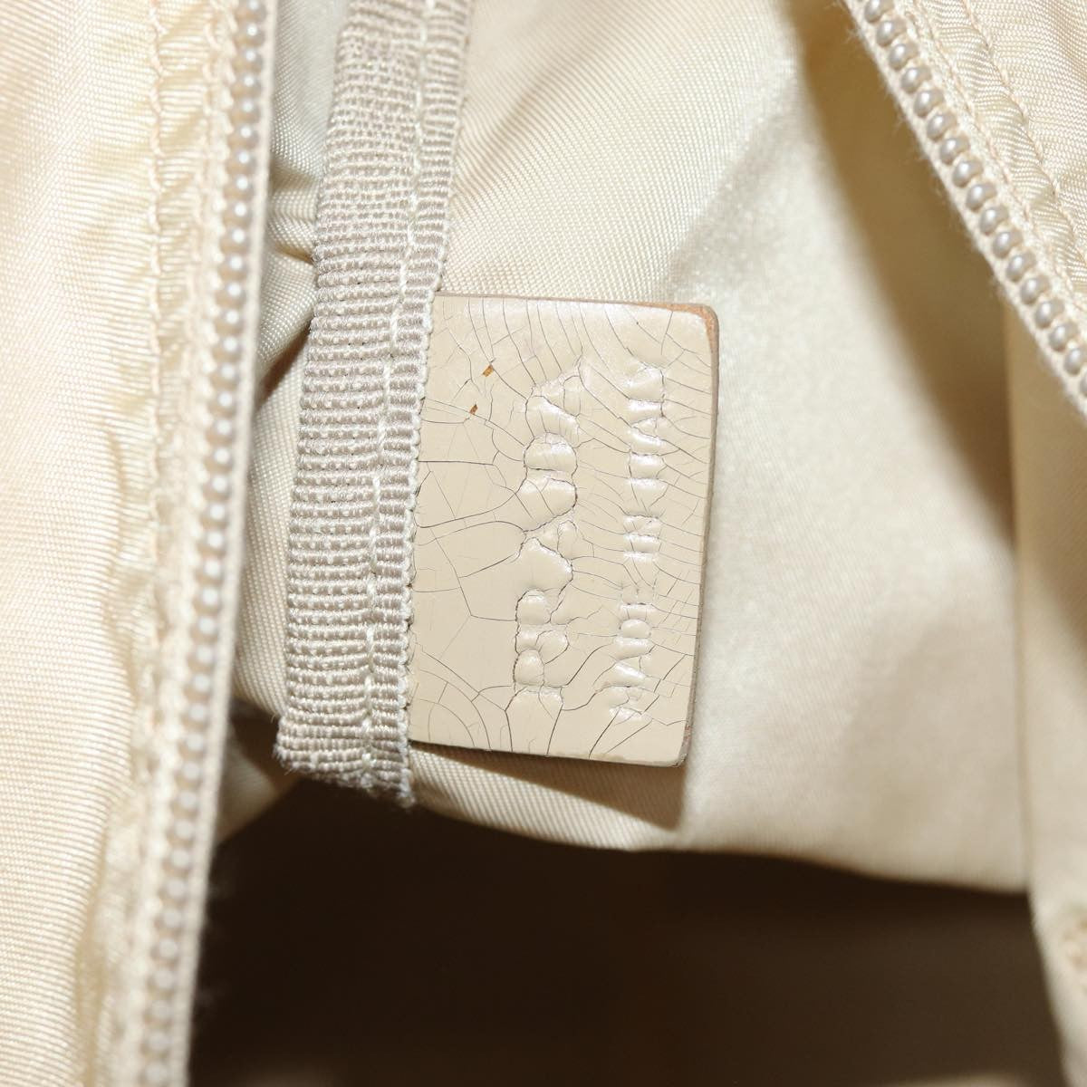 Prada PRADA Tote Bag Nylon Beige Authentic 75668