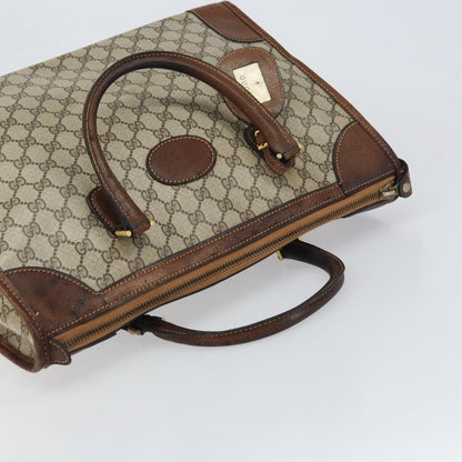 Gucci GUCCI GG Supreme Boston Bag PVC Old Gucci Beige Gold Authentic 158499